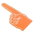 thumbnail image 1 of Uxcell Giant Foam Finger 18 Inch, EVA DIY Blank Foam Hand Cheerleading Fingers for Celebration Sports Games Party, Orange, 1 of 5