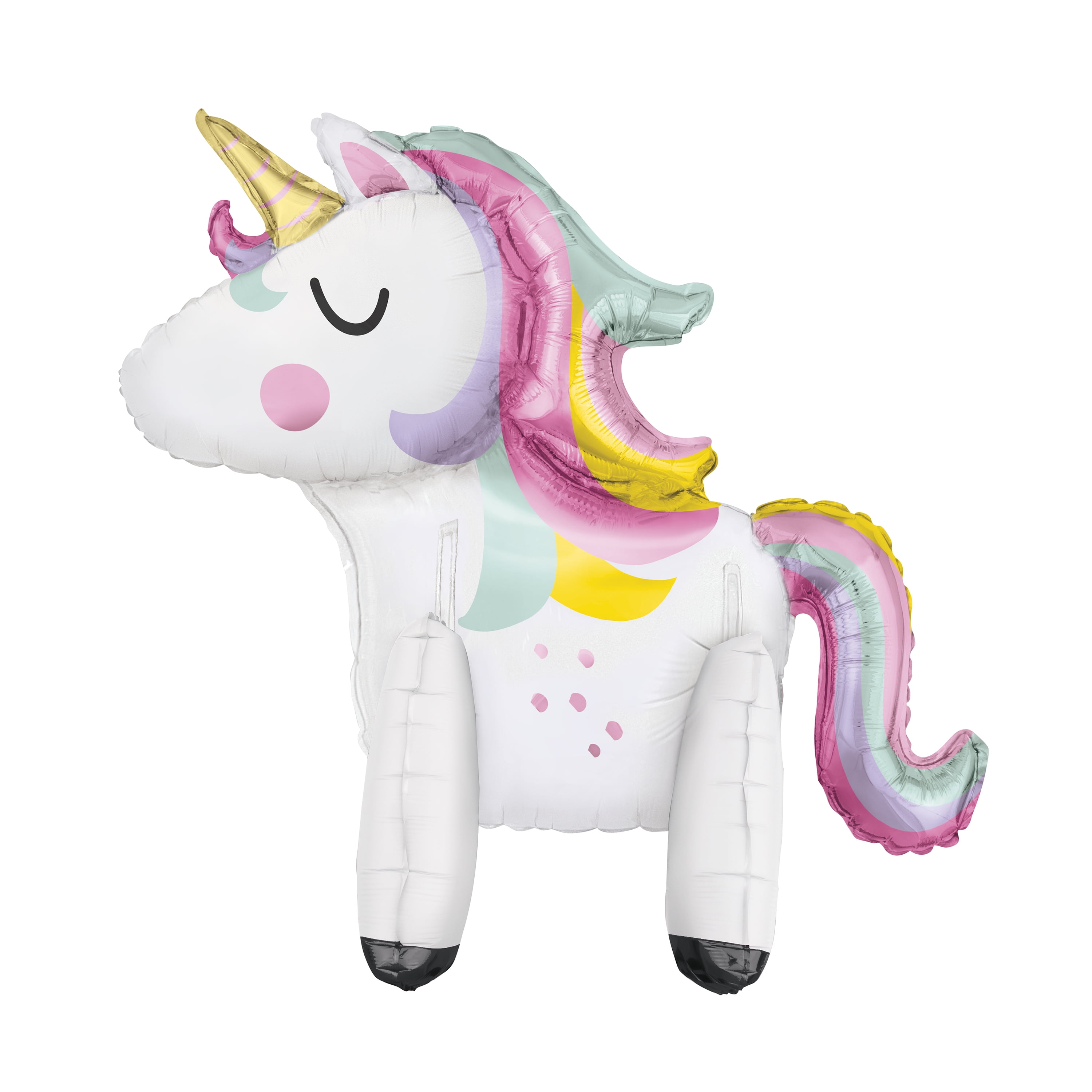 UNIQUE INDUSTRIES Giant Foil Unicorn Balloon Centerpiece, 30in
