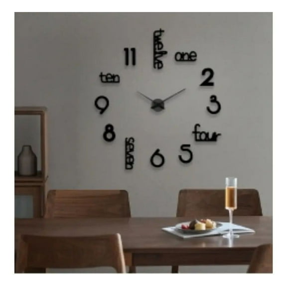 Giant Frameless Wall Clock – Extra Large Silent Modern Clock for Living Room & Office Decor