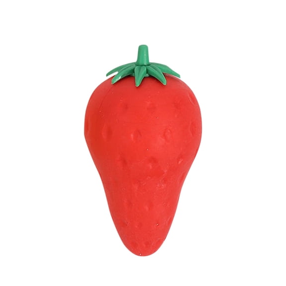 Giant Fruit Eraser: Strawberry Eraser, Creative Stationery, Clean Eraser for Students, Kindergarten, Cute Design, Large Size Eraser