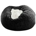 thumbnail image 1 of Giant Fur Bean Bag Chair Cover, Ultra Soft Bean Bag Bed for Adults (No Filler, Cover Only), Big Round Soft Fluffy Faux Fur Bean Bag Lazy Sofa Bed Cover, Machine Washable Big Size Bean Bag Cover, 1 of 3