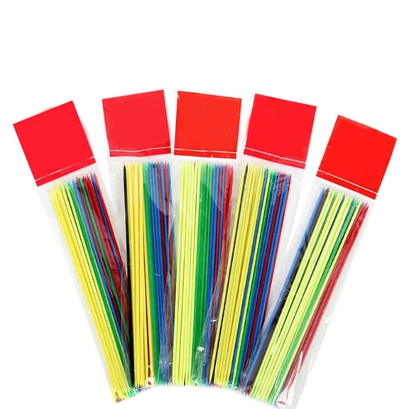 Giant Game Sticks, 30PCS Colorful Floor Pickup Stick Set, Classic Thin Game Sticks