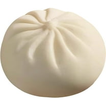 Giant Glitter Dumpling, Giant Dumpling Squishy, Mega Rainbow Dumplings, Cute Anxiety Relief Fidget Toy, Soft Squeeze Decompression Dough for Adults White no Steamed