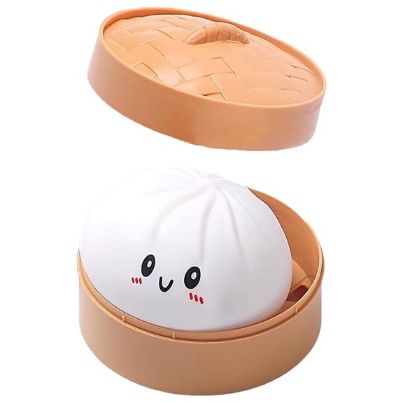 Giant Glitter Dumpling, Giant Dumpling Squishy, Mega Rainbow Dumplings, Large Stress Relief Sensory Ball for Adults (white)