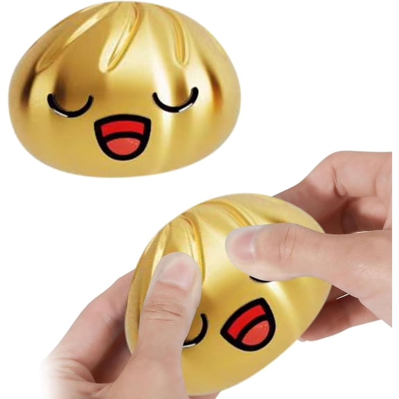 Giant Glitter Dumpling - Rainbowe Giant Squishy Dumpling Stress Ball, Cute Rainbow Dumplings Buns Bao With Steamer Box, Squishy Balls, Stress Relief Squishy Dumplings Crazy Gifts for Fun