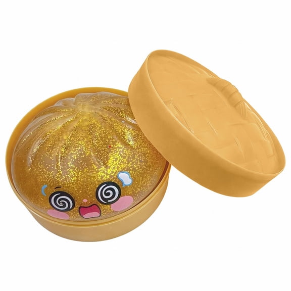 Giant Glitter Dumpling Squishy Ball – Transparent Stress Relief Fidget Toy, Slow-Rising Sensory Anxiety Relief for Teens & Adults,glitter dumpling squishy,slow rising squishy,squishy dumpling toy