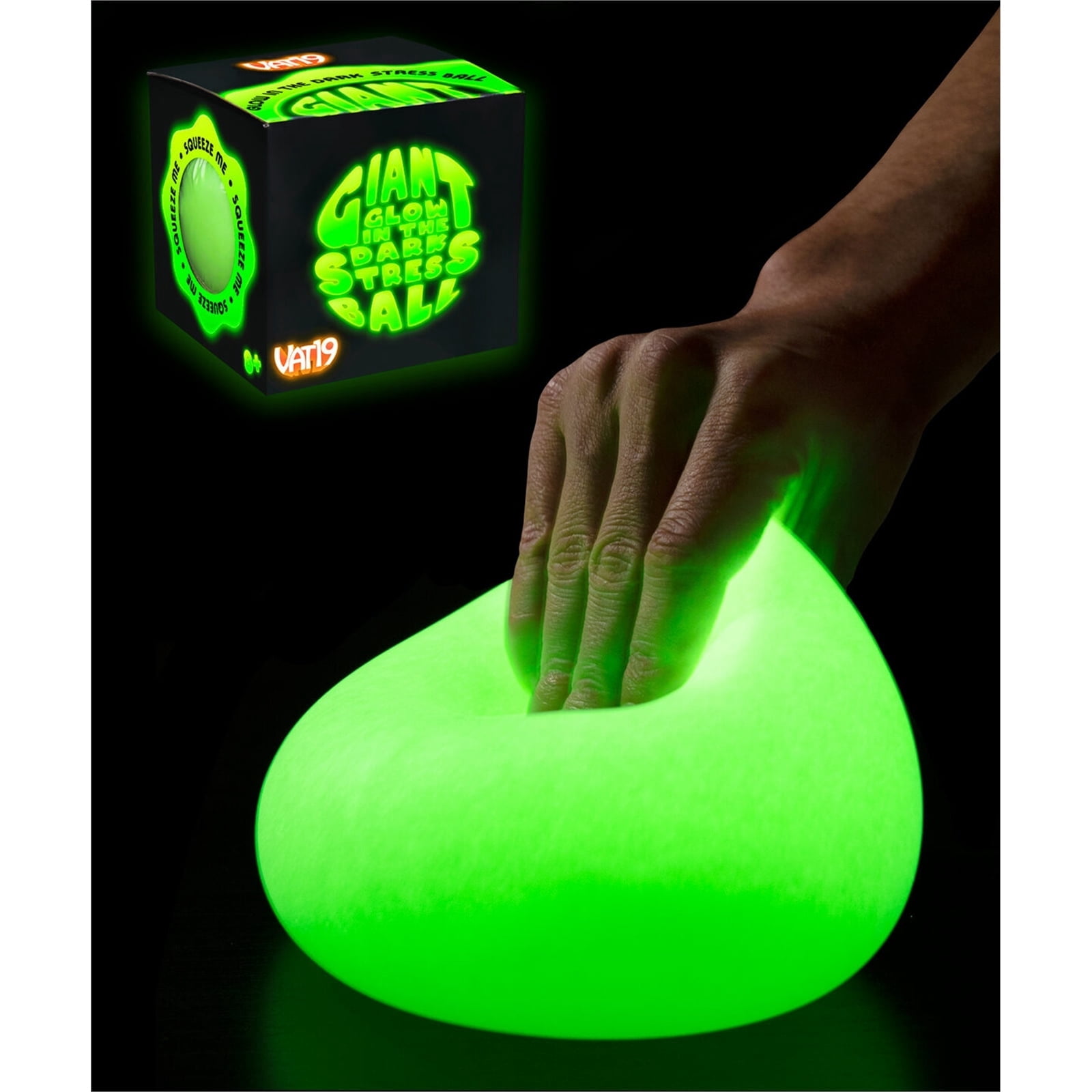 Pelota Anti-estrés Glow In The Dark – Squishy De Goma Que Brilla En La Oscuridad – Ideal Para Adolescentes Y Adultos