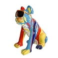 thumbnail image 1 of Nifao Giant Graffiti Looking British Bulldog with Glasses Resin Statue – Garden Outdoor Decor Sculpture, 29"L x 50"W x 50"H, 1 of 12