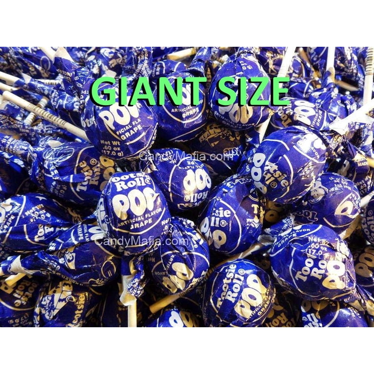 Giant Grape Tootsie Pops Grape 42 Count - Walmart.com