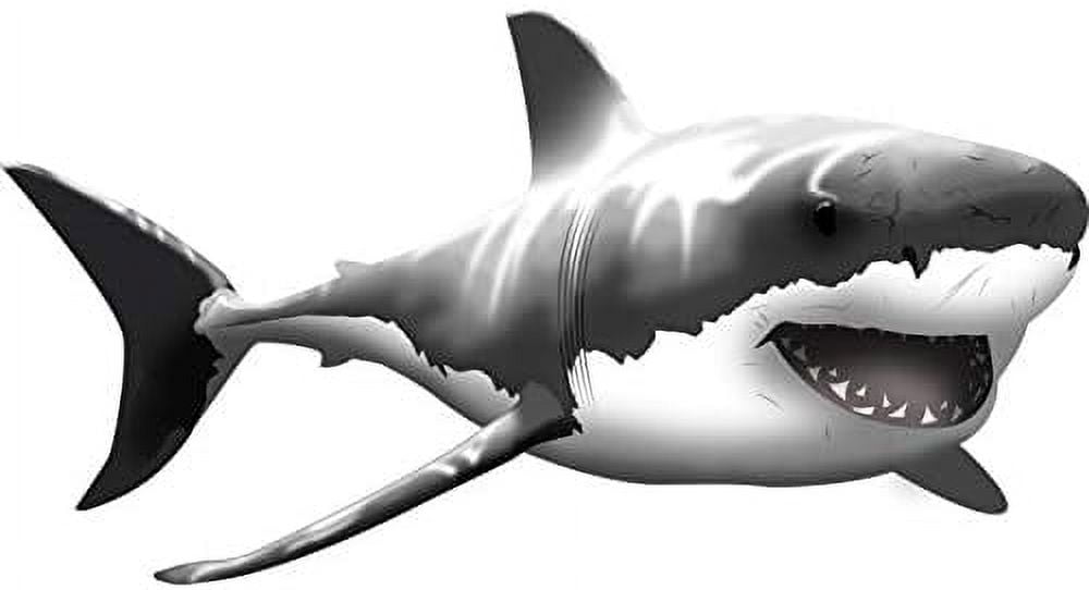 Giant Great White Wall Decal Peel And Stick Wall Art … (24"H X 47"W