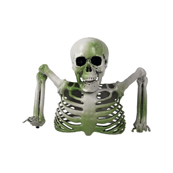 Giant Ground Breaking Skeleton,Movable Half Skeleton Decor,Skull Torso Prop For Halloween Yard, Graveyard & Party