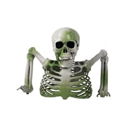 Giant Ground Breaking Skeleton,Movable Half Skeleton Decor,Skull Torso Prop For Halloween Yard, Graveyard & Party