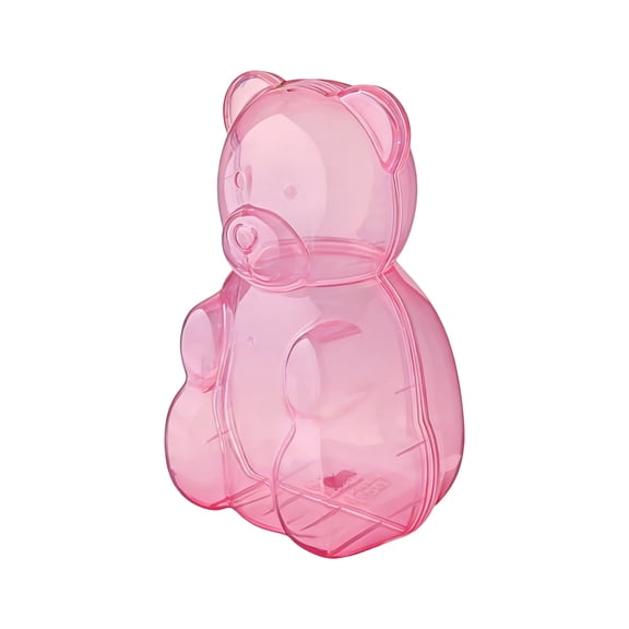 Giant Gummy Bear Container , Cute Creative Bear Shaped Candy Holder, Clear Plastic Fillable Bears Gift Basket, Reusable Jumbo Gift Box for Gifting, Party Favors