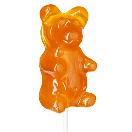 Giant Gummy Bear ... on a Stick-Orange