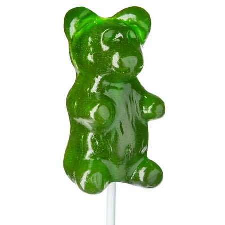 Giant Gummy Bear on a stick, Sour Apple