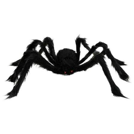 Giant Halloween Spider Decoration, Large Fake Hairy Spider Realistic Scary Prank Prop For Indoor Outdoor Yard Party, Halloween Bars Night Clubs Haunted Houses Parties Decor