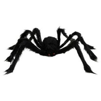 Giant Halloween Spider Decoration, Large Fake Hairy Spider Realistic Scary Prank Prop For Indoor Outdoor Yard Party, Halloween Bars Night Clubs Haunted Houses Parties Decor