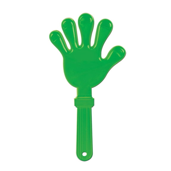 Beistle Club Pack of 12 Fun Party-Time Green Giant Hand Clapper Party Favors 15"