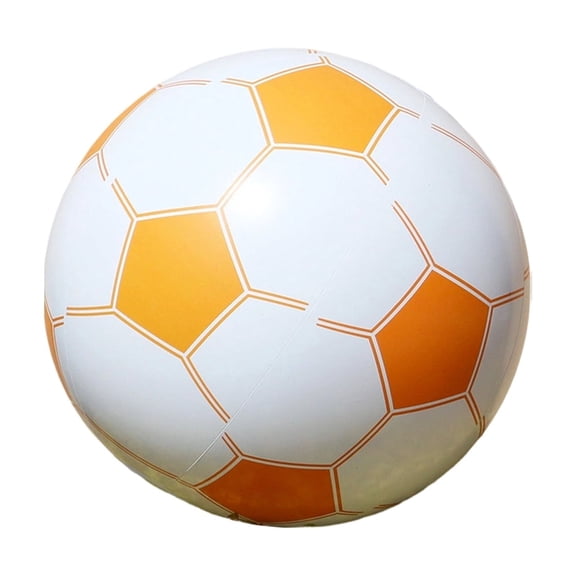 Giant Inflatable Ball, Beach Soccer Ball, 16 In, Orange White, Inflatable Pool Toys, Giant Outdoor Games, Inflatable Games, Sports & Outdoor, Floating Ball Toys, 1 Pc
