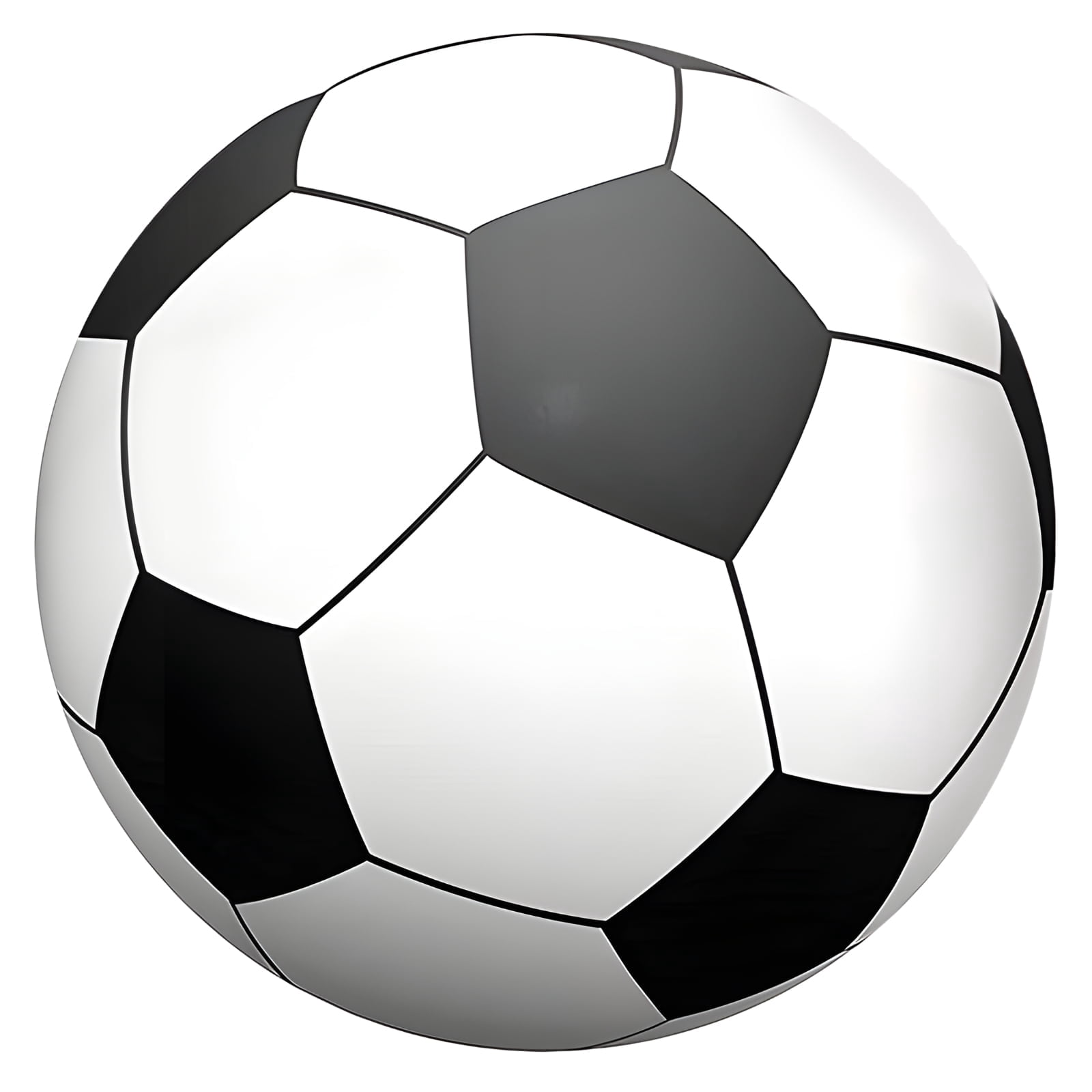 Giant Inflatable Beach Soccer Ball, Black & White, 59 in (150 cm), Long-Lasting PVC for Outdoor Fun, Ideal for Schools, Parties, and Sports Events