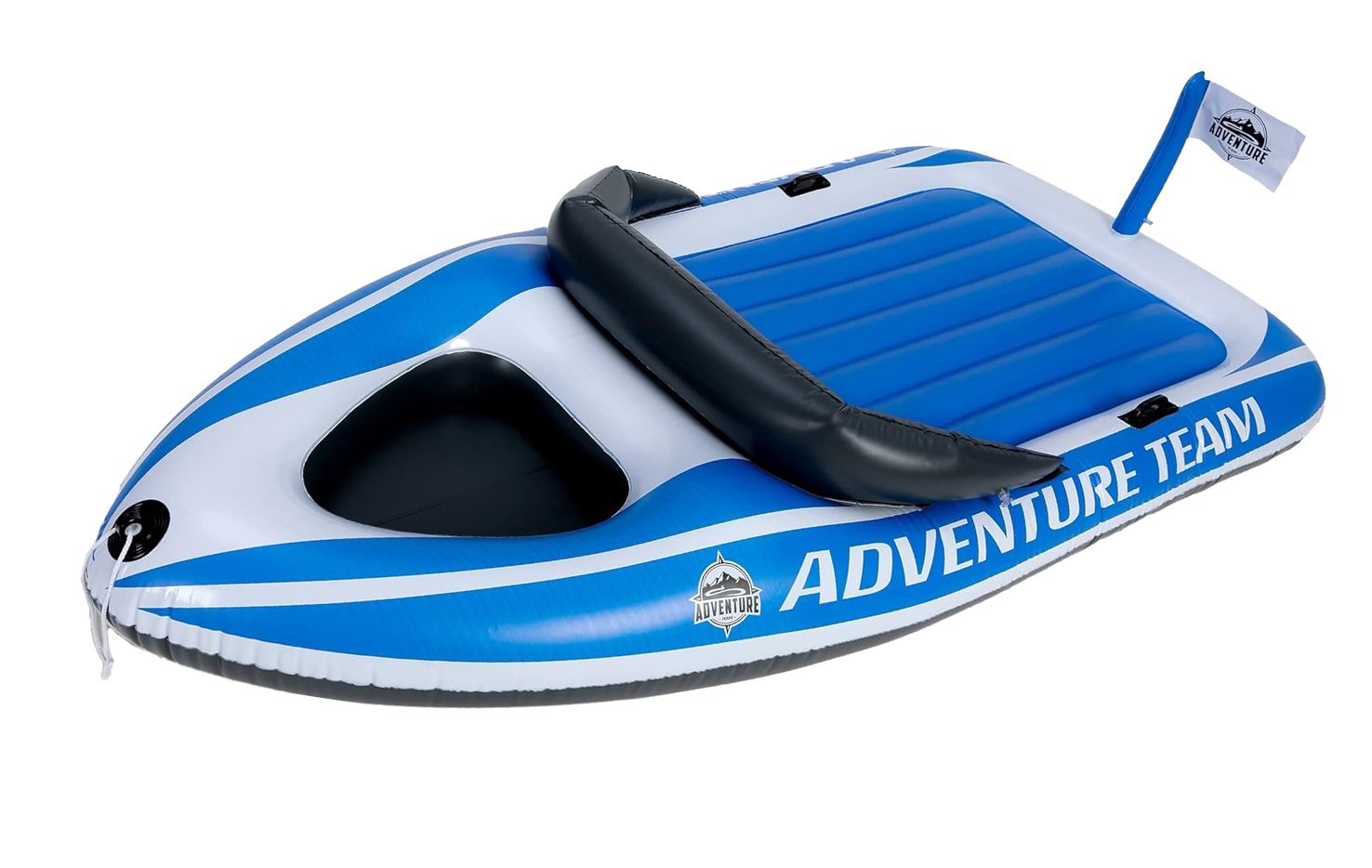 Giant Inflatable Boat Pool Float Raft w/ Cooler Area 400LB Capacity 102