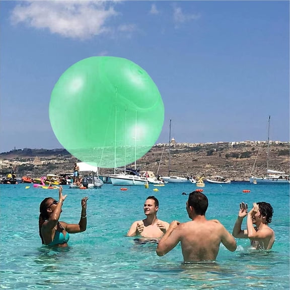 Giant Inflatable Bubble Playground Ball Green XL Outdoor Use