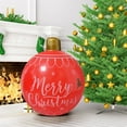 thumbnail image 1 of Giant Inflatable Christmas Ball, Large Xmas Inflatable Ornaments, PVC Outdoor Holiday Blow Ball, Christmas Inflatable Ball, Outside Yard Lawn Porch Decorations, 1 of 6