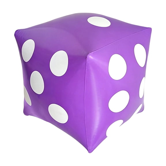 Giant Inflatable Dice, Purple Jumbo Blow Up Dice, 1 Count, for Stage Game Party Props Decorations, Family Game Night Activities, Bar Pub Events, Photo Booth Props, Carnival Game Supplies