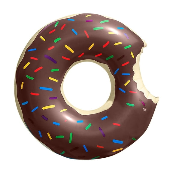 Giant Inflatable Donut Pool Float Large Swimming Ring for Adults, Summer Tube Water To-ys, Floating Ring for Beach Lake, Pool Floats for Relaxation，G