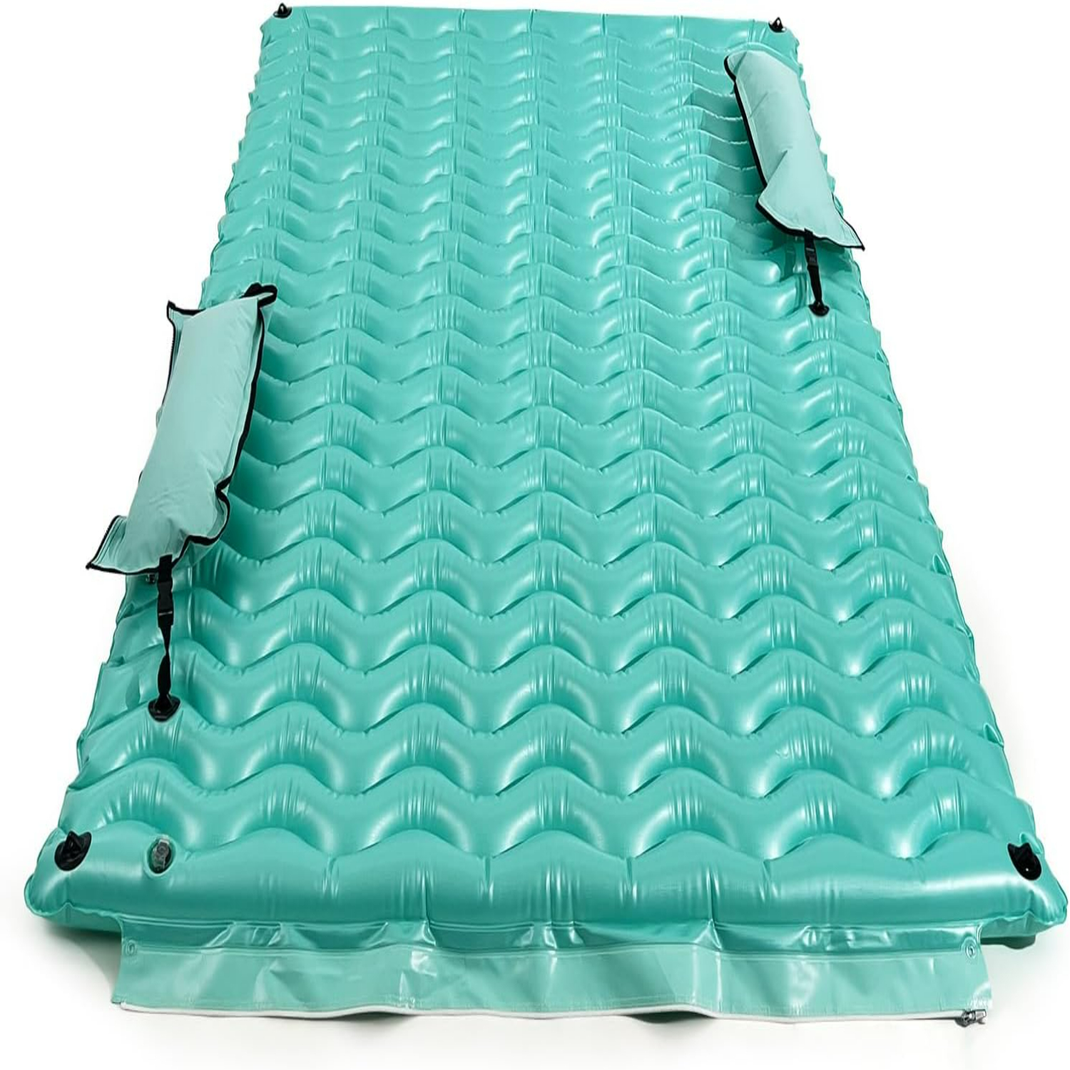 Giant Inflatable Floating Mat 114'' X 72'' Pool Float Lake Floats for Adults with Pool Hammock