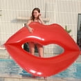 thumbnail image 1 of Giant Inflatable Red Lips Pool Float, Float for Summer Pool Party and Entertainment, 1 of 8