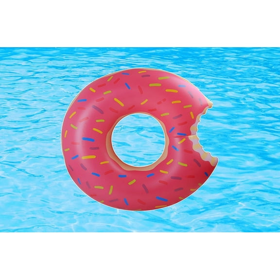 Giant Jumbo Inflatable Donut Pool Float Frosted with Sprinkles