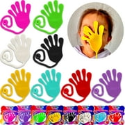 Giant Jumbo Original Sticky Hands 4 Pack Assorted Mega Large Fun Stretchy Silly String Toy for Kid Adult,Stress Anxiety ADHD Relief,Party Favors,Birthday Gift,Goodie Bag Stuffers,Classroom Prizes