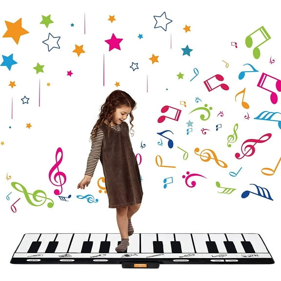 Giant Keyboard Playmat 71" - 24 Keys Piano Play Mat Gigantic Electronic Keyboard
