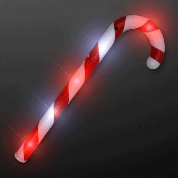 Giant LED Flashing Peppermint Candy Cane Holiday Lights Wand