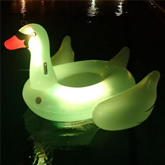 Giant LED Light Up Swan Ride for Swimming Pool