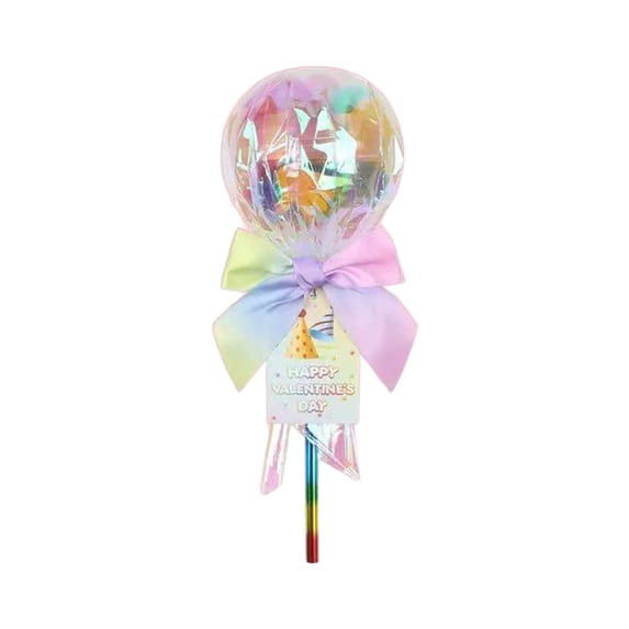 Giant Lollipop Valentine Kit, Valentines Day Gifts Giant Lollipop, Valentines Gifts 24 Pack for Home DIY Crafts, Lollipop With Gift Cards, Creative Birthday Gifts for Friends, 1set(Pink,12x4")