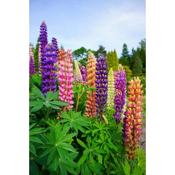 Giant Lupine Seeds - Exotic Flowers - 50+ Seeds of Russell Mix Lupine Wildflowers