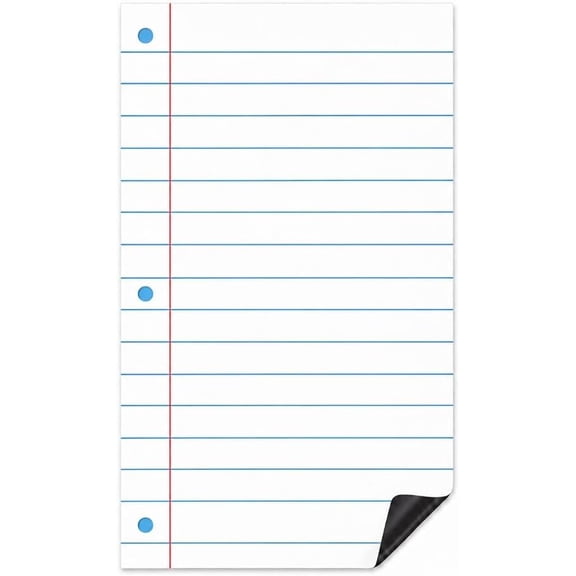 Giant Magnetic Lined Paper Whiteboard 22" X 28", Dry Erase Reusable Chart Paper for Classroom, Teaching Writing Practice & Handwriting Demonstrations