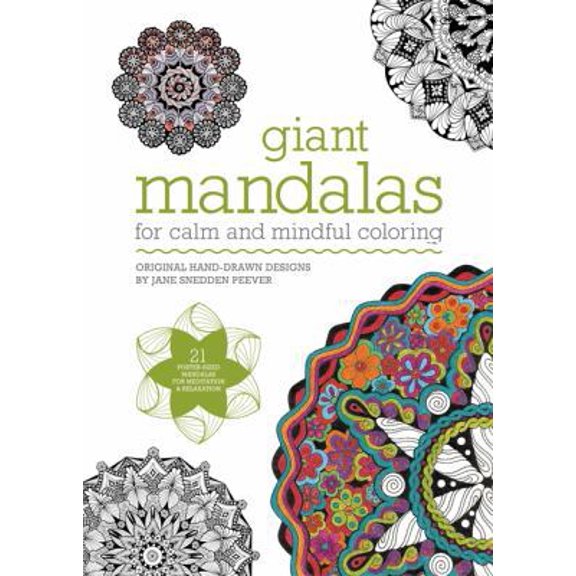 Pre-Owned Giant Mandalas: For Calm and Mindful Coloring (Paperback) 1781573336 9781781573334