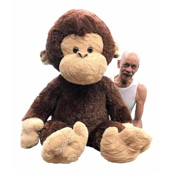 Giant Monkey Stuffed Animal Teddy Bear Jumbo Plush 4 Feet Tall Huge Plushie Large Stuff Toy Biggest Plushies