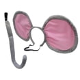 thumbnail image 1 of Giant Mouse Ears Headband Tail Costume Accessory Set, 1 of 6