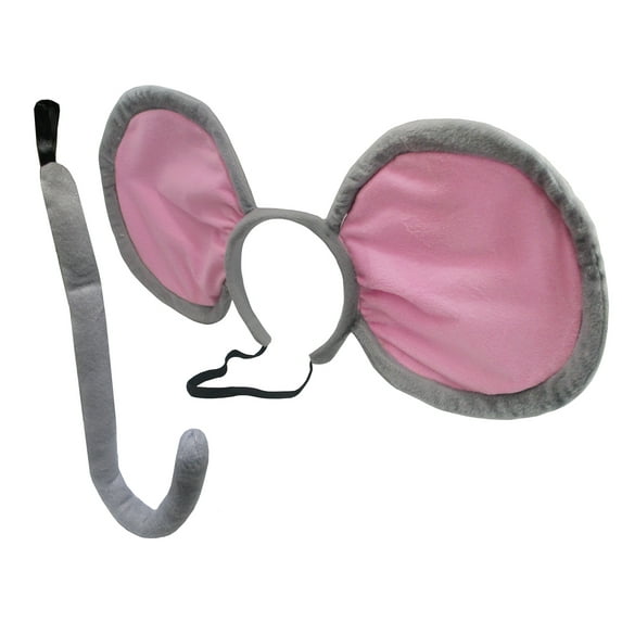Giant Mouse Ears Headband Tail Costume Accessory Set