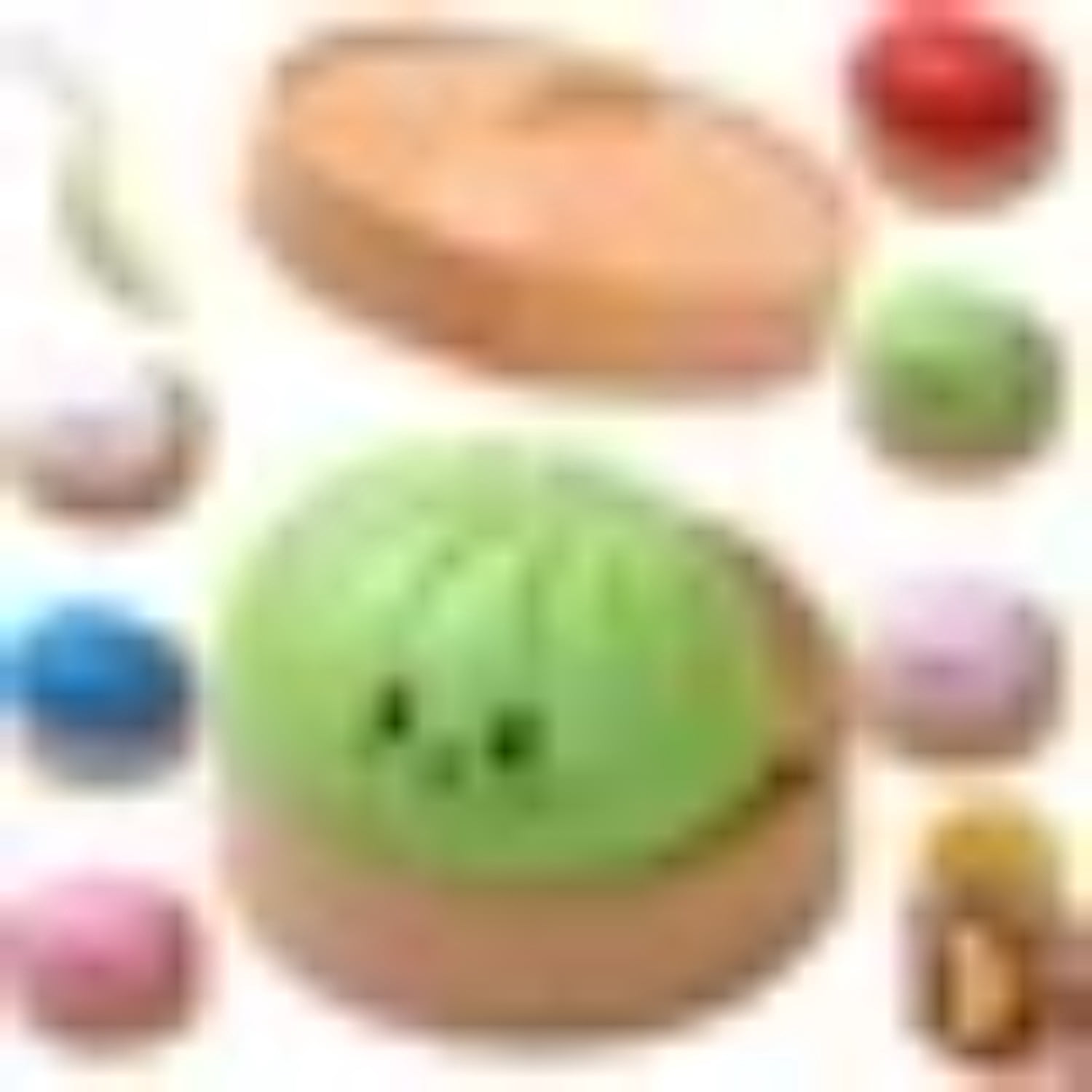 Giant Mystery Dumpling Squishy, 4 Inch Jumbo Dumpling Stress Ball, Squishy Bun, Anxiety Relief Fidget, Soft Squeeze Decompression Dough for Adults Classroom Prizes & Party Favors (Pink＋Blue)