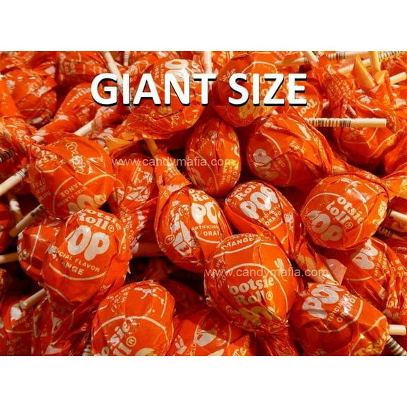 Giant Orange Tootsie Pops Orange 42 Count
