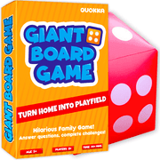 Quokka Giant Outdoor Games for Kids 6-8 - Educational Card Game for Kids 5-7 with Jumbo Dice