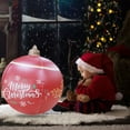 thumbnail image 1 of Giant PVC Christmas Decorated Ball Inflatable Outdoor Holiday Yard Decorations - Red Balloon with Letters (24 Inch, 60cm), 1 of 5
