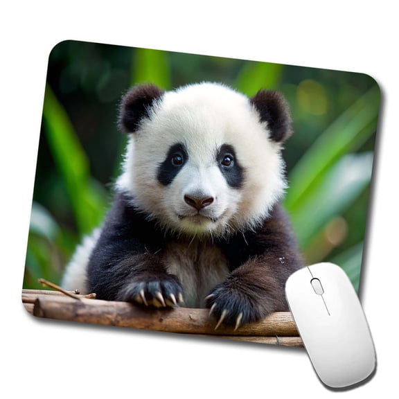 Giant Panda Baby Mouse Pad Low Profile Gaming Mat