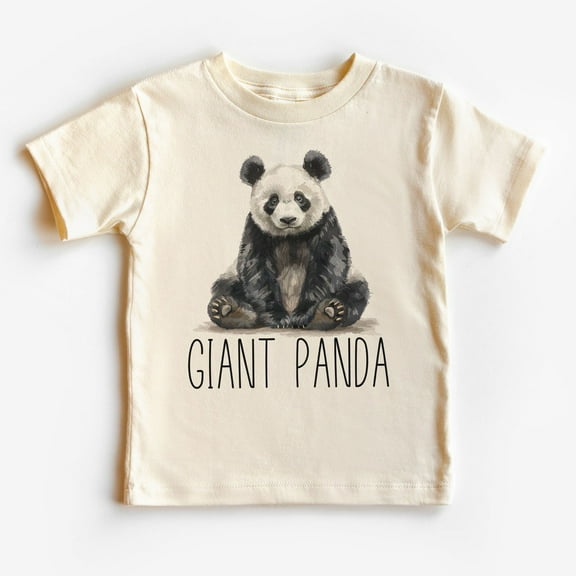 Giant Panda Toddler Shirt - Cute Educational Panda Bear Species Kid'S Clothing - Boho Toddler & Youth Tee TODDLER SHORT SLEEVE TEE BELLA CANVAS 3001T