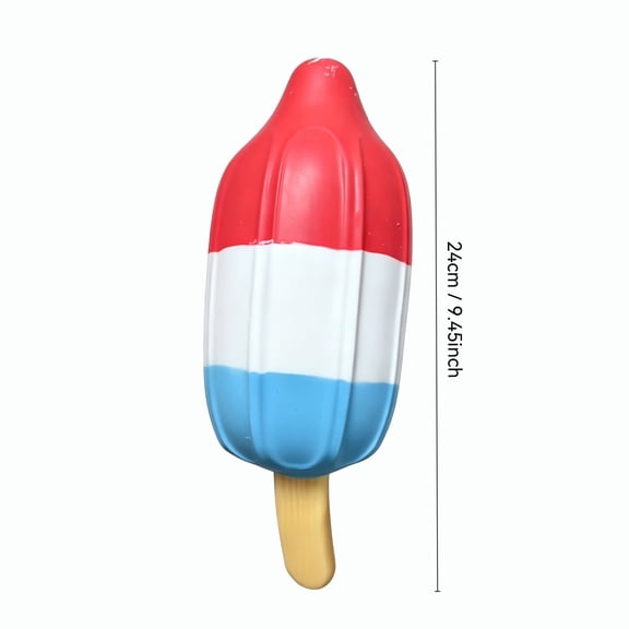 Giant Patriotic Popsicle Squishy Toy 24cm Big Slow Rise Squeeze Pop Ice Cream Squishies, Safe Non Toxic Tactile Sensory Play Toy, Stress Anxiety Relief Fidget Gift
